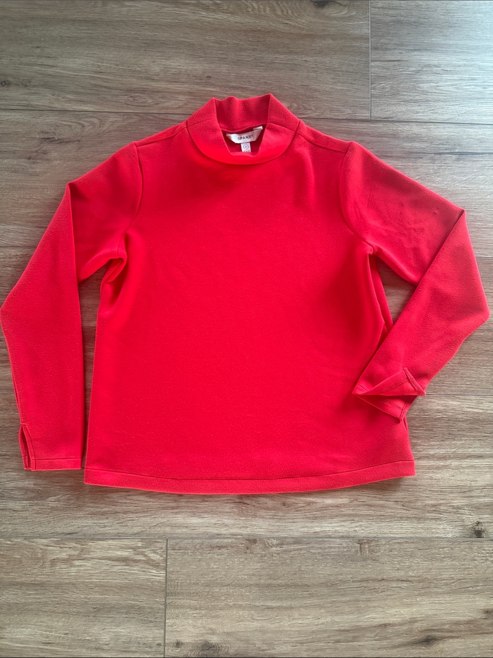 SPANX Red mock turtleneck Top
